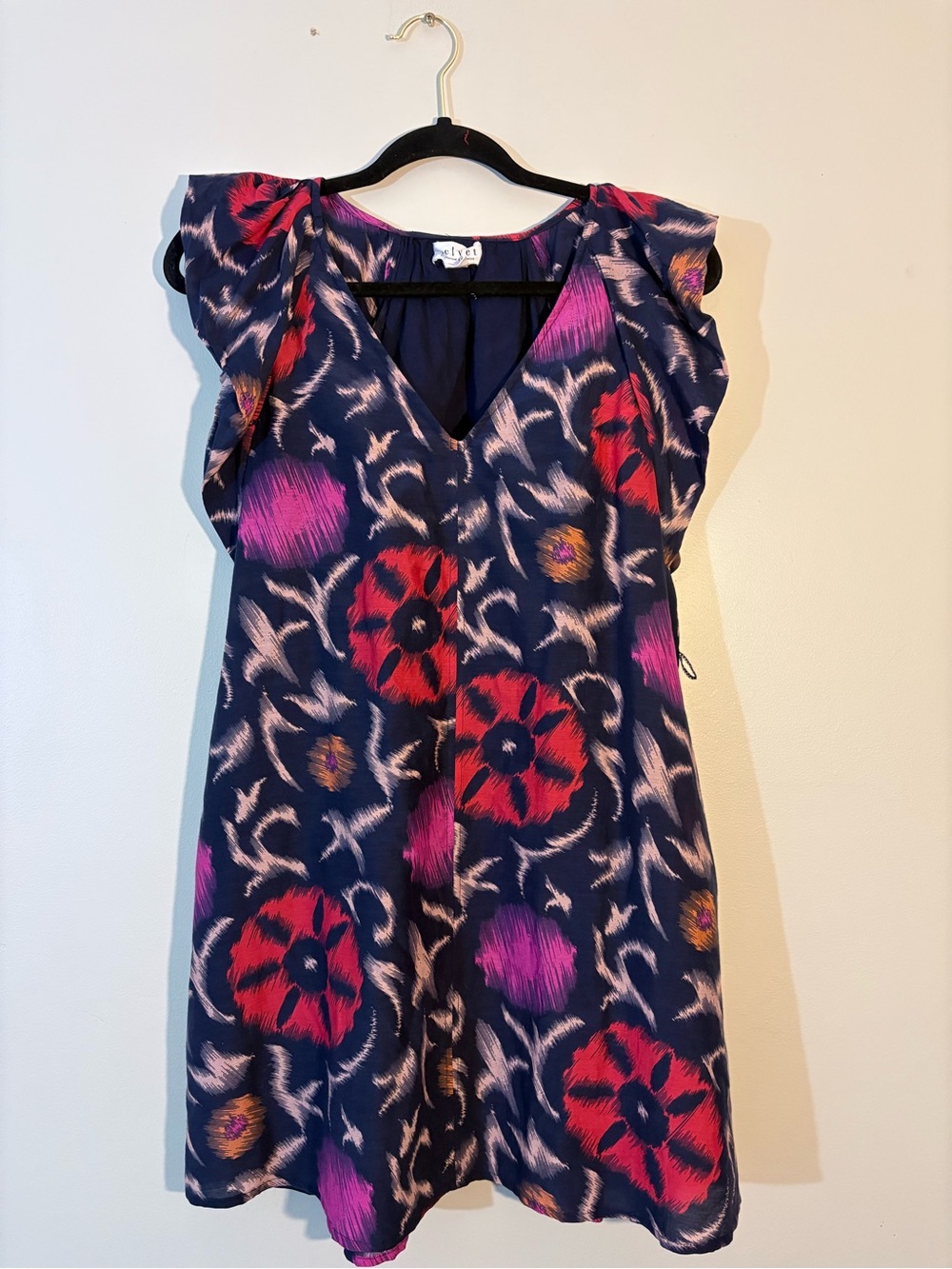 Velvet by Graham & Spencer, Navy Blue Floral Dress